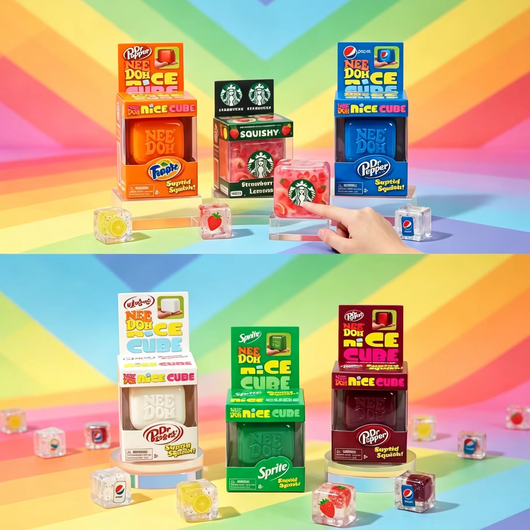 NeeDoh Nice Cube Sensory Fidge - огляд і ціна Fidget Cube Original