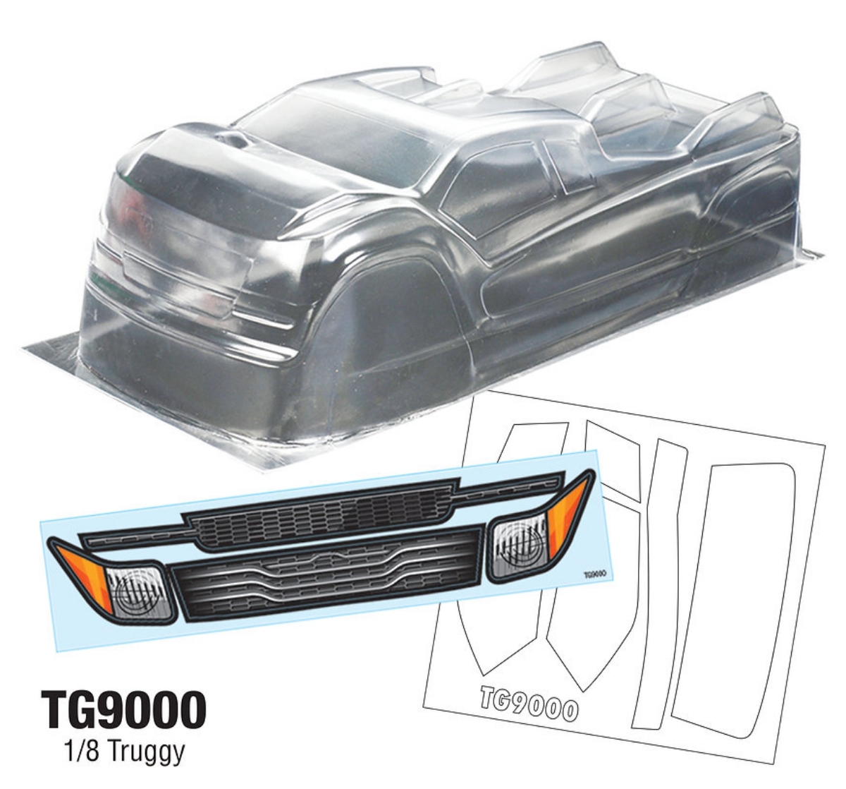 TG9000 1/8 Truggy Body fit Tea - огляд і ціна Tamiya Model Paint Set
