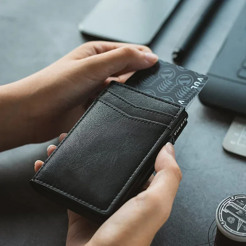 Mens Minimalist Wallet Luxury  - огляд і ціна Card Top Loader