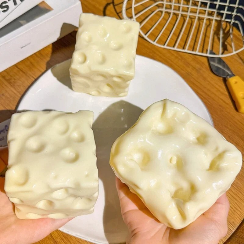 Taba Squishy Cheese Cube Stres - огляд і ціна Fidget Cube Original