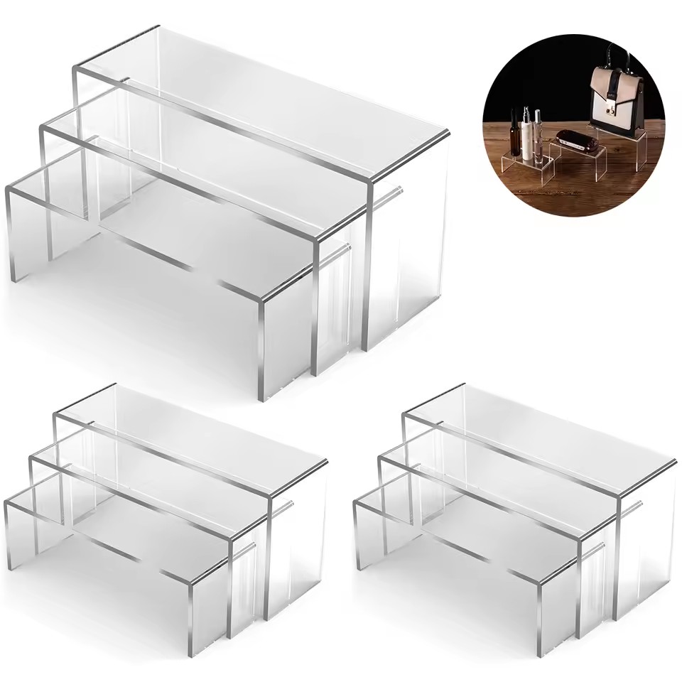 3/6/9/12Pc Clear Acrylic Displ - огляд і ціна Display Risers Set
