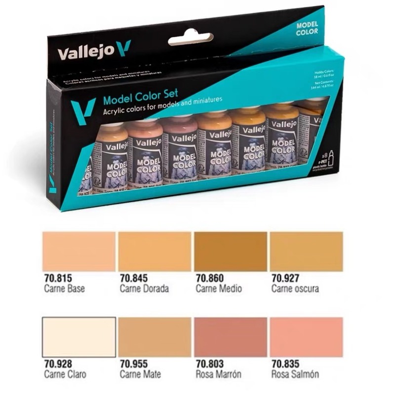 Vallejo 70124 Acrylic Paint Se - огляд і ціна Tamiya Model Paint Set