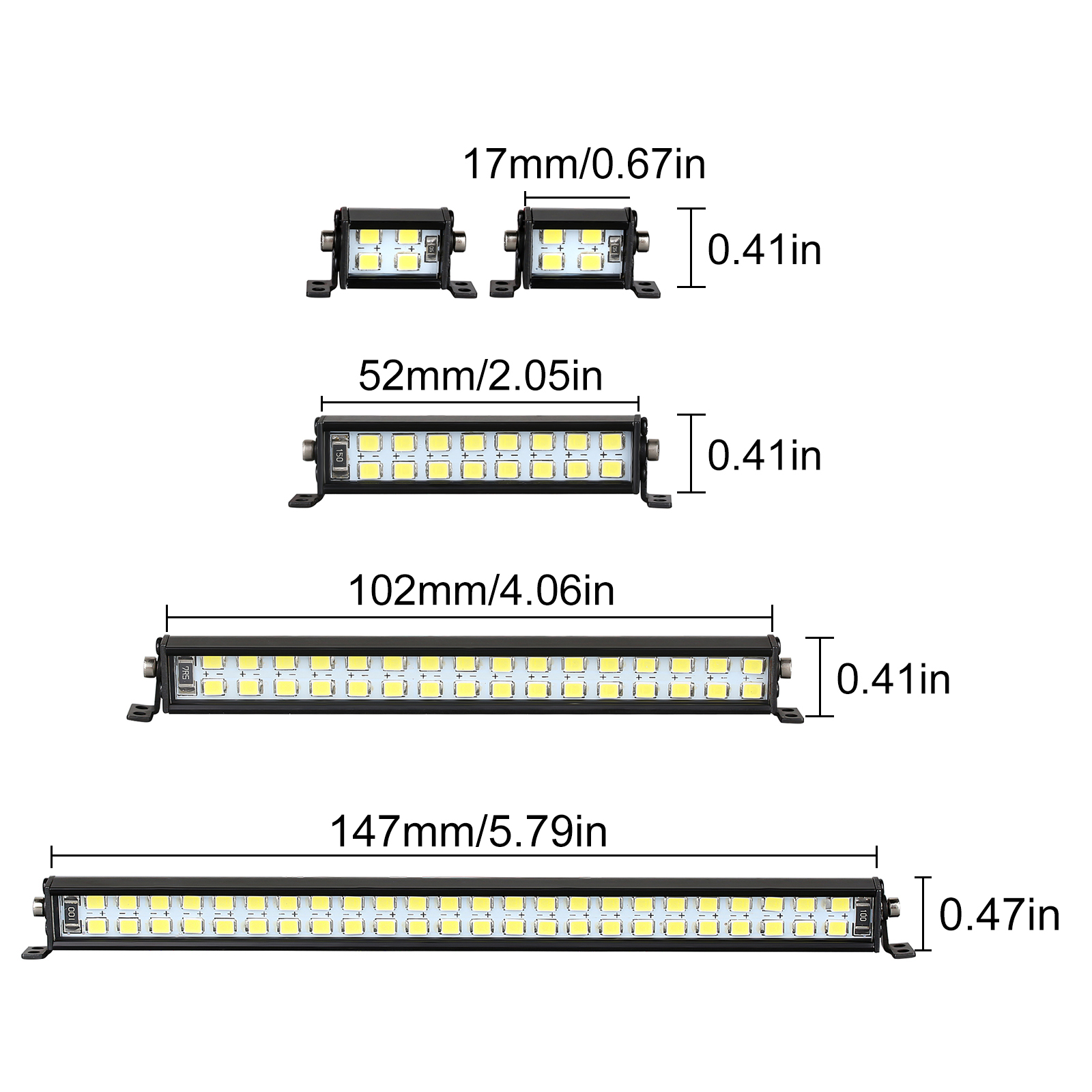 INJORA Bright Light Bar 17/52/ - огляд і ціна Tamiya Model Rc Car