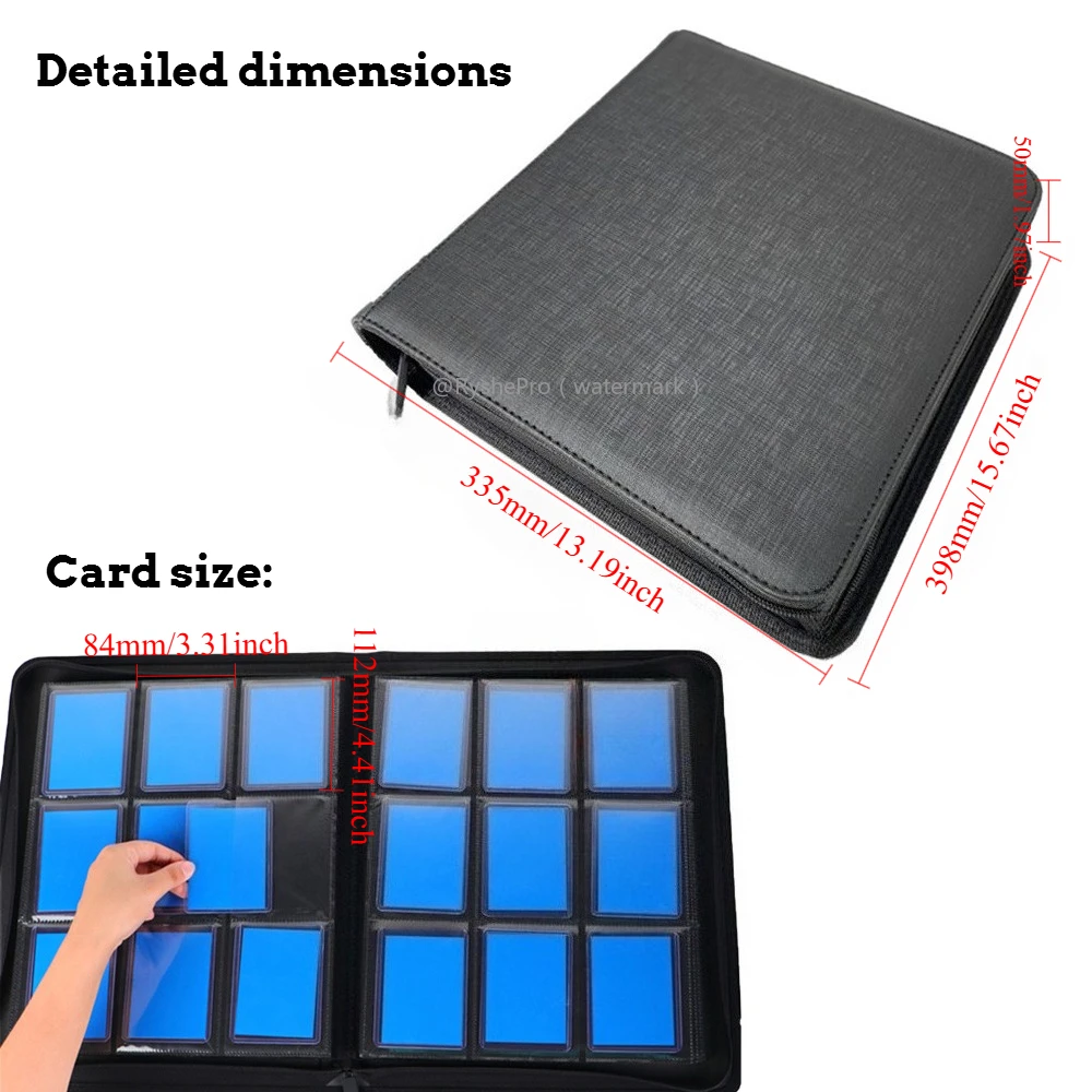 9 Pocket PU Leather Toploader  - огляд і ціна Pokemon Binder Card
