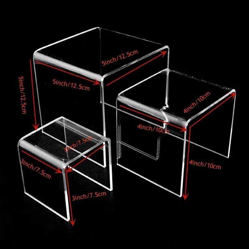 6pcs/Set Acrylic Display Stand - огляд і ціна Display Risers Set